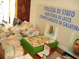Denaro e gioielli sequestrati ad Agata Colla 6 luglio 2009