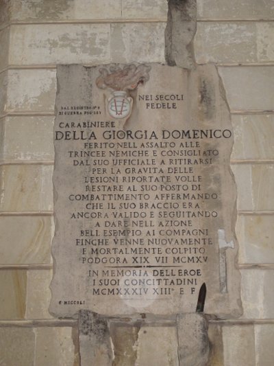 Targa Domenico Della Giorgia