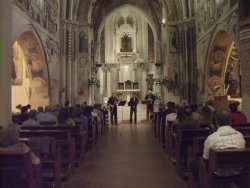 Trio di flauti collegium pro musica nella Basilica di Santa Caterina