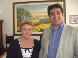 Maria Pia Provenzano e Giovanni Vincenti nella giornata del concorso Colacem